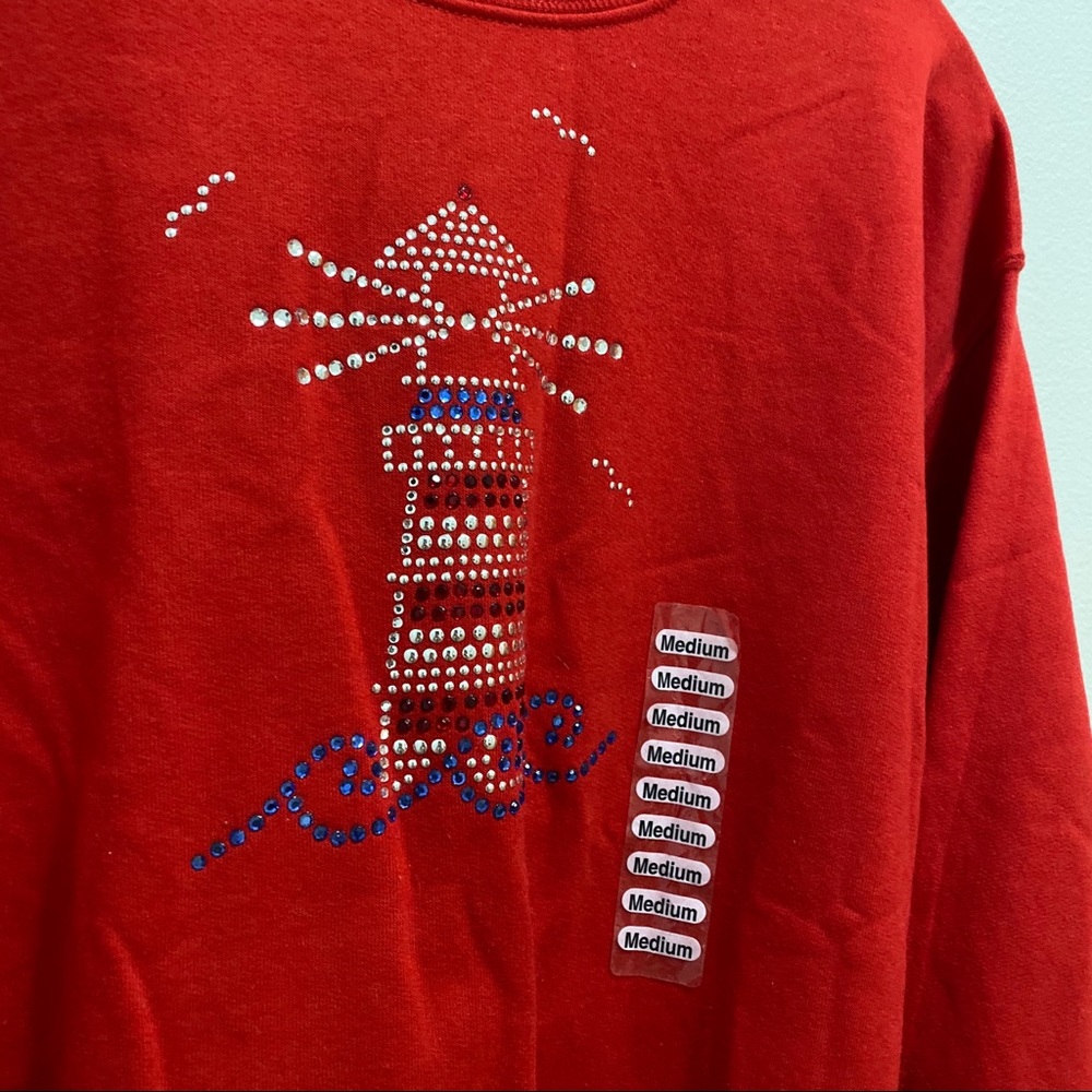 Red Lighthouse Sweatshirt - Picture 2 of 5